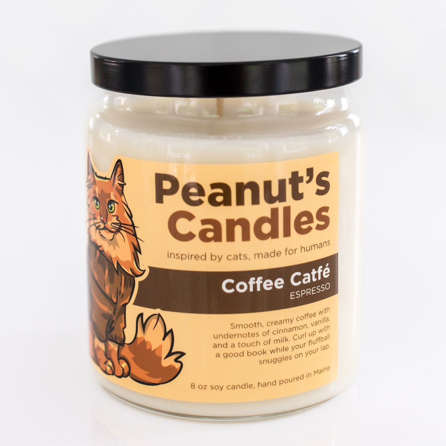 Coffee Catfé 8 oz Soy Candle