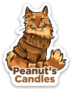 Peanut's Candles Sticker